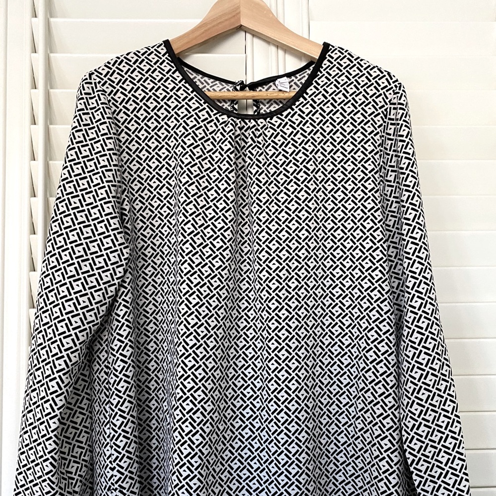 JULES & LEOPOLD Black and White Blouse